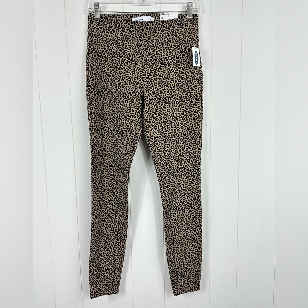 NWT Old Navy Leggings Sz S Small Animal Print Stevie Pull On Comfort Mid Rise - Picture 1 of 9